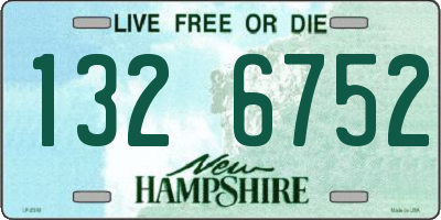 NH license plate 1326752