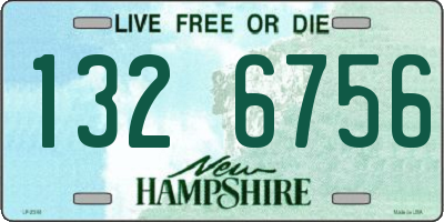 NH license plate 1326756