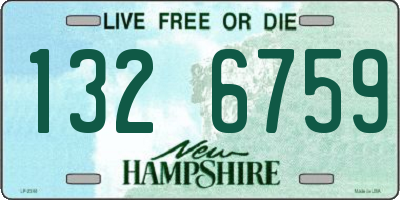 NH license plate 1326759