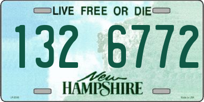 NH license plate 1326772