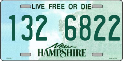 NH license plate 1326822