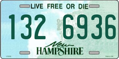 NH license plate 1326936