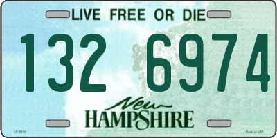 NH license plate 1326974