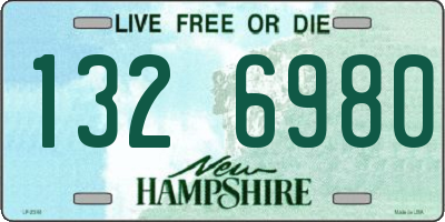 NH license plate 1326980
