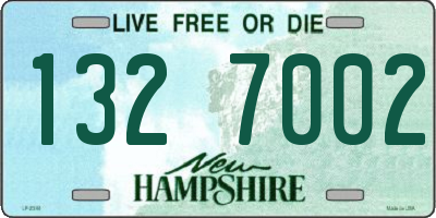 NH license plate 1327002