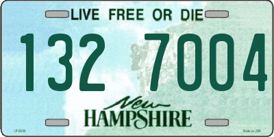 NH license plate 1327004