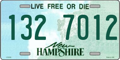 NH license plate 1327012