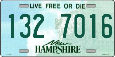 NH license plate 1327016