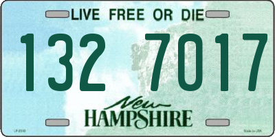 NH license plate 1327017