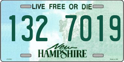 NH license plate 1327019