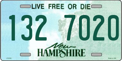 NH license plate 1327020