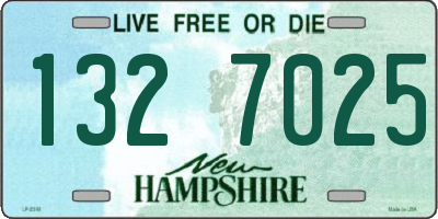 NH license plate 1327025