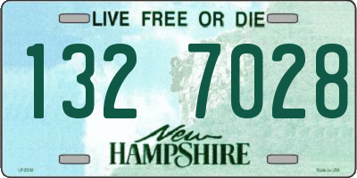 NH license plate 1327028