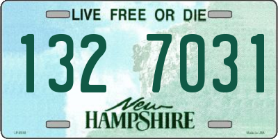 NH license plate 1327031