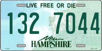 NH license plate 1327044