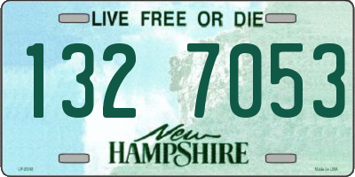 NH license plate 1327053