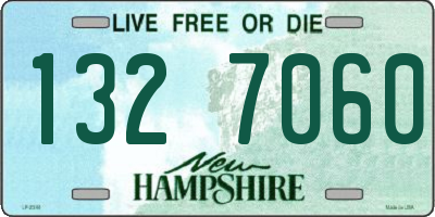 NH license plate 1327060