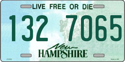 NH license plate 1327065