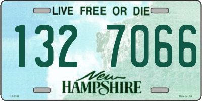 NH license plate 1327066