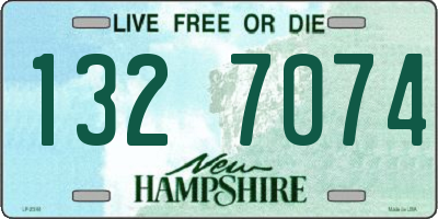 NH license plate 1327074