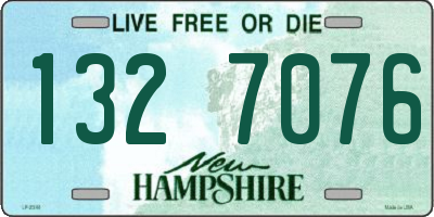 NH license plate 1327076
