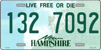 NH license plate 1327092