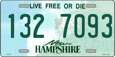NH license plate 1327093
