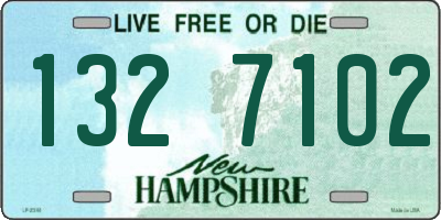 NH license plate 1327102