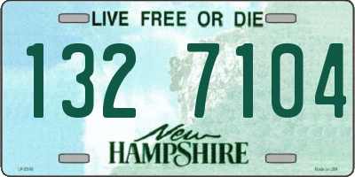 NH license plate 1327104