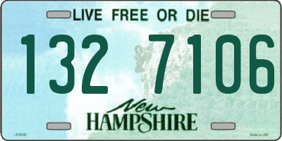 NH license plate 1327106