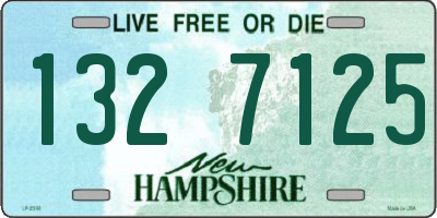 NH license plate 1327125