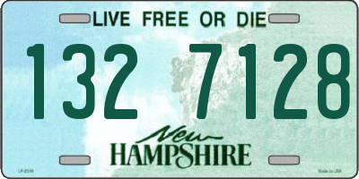NH license plate 1327128