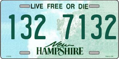 NH license plate 1327132