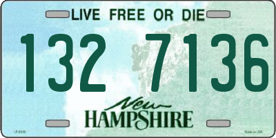NH license plate 1327136
