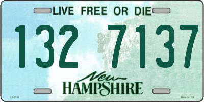 NH license plate 1327137