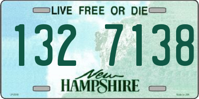 NH license plate 1327138