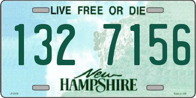 NH license plate 1327156