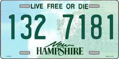 NH license plate 1327181