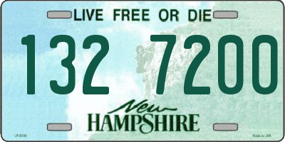 NH license plate 1327200