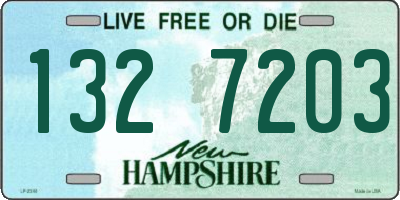NH license plate 1327203