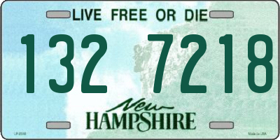 NH license plate 1327218