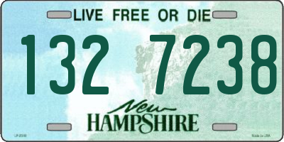 NH license plate 1327238