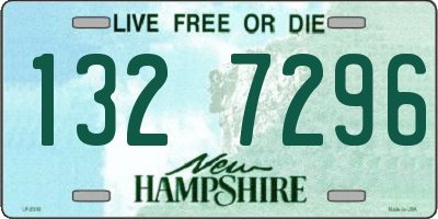 NH license plate 1327296