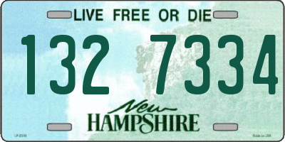 NH license plate 1327334