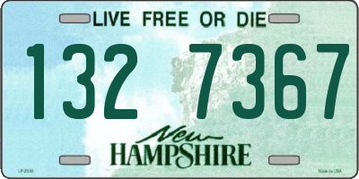 NH license plate 1327367