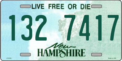 NH license plate 1327417