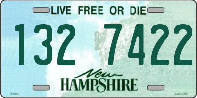 NH license plate 1327422