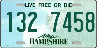 NH license plate 1327458