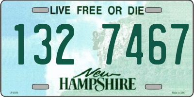 NH license plate 1327467