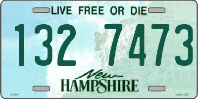 NH license plate 1327473